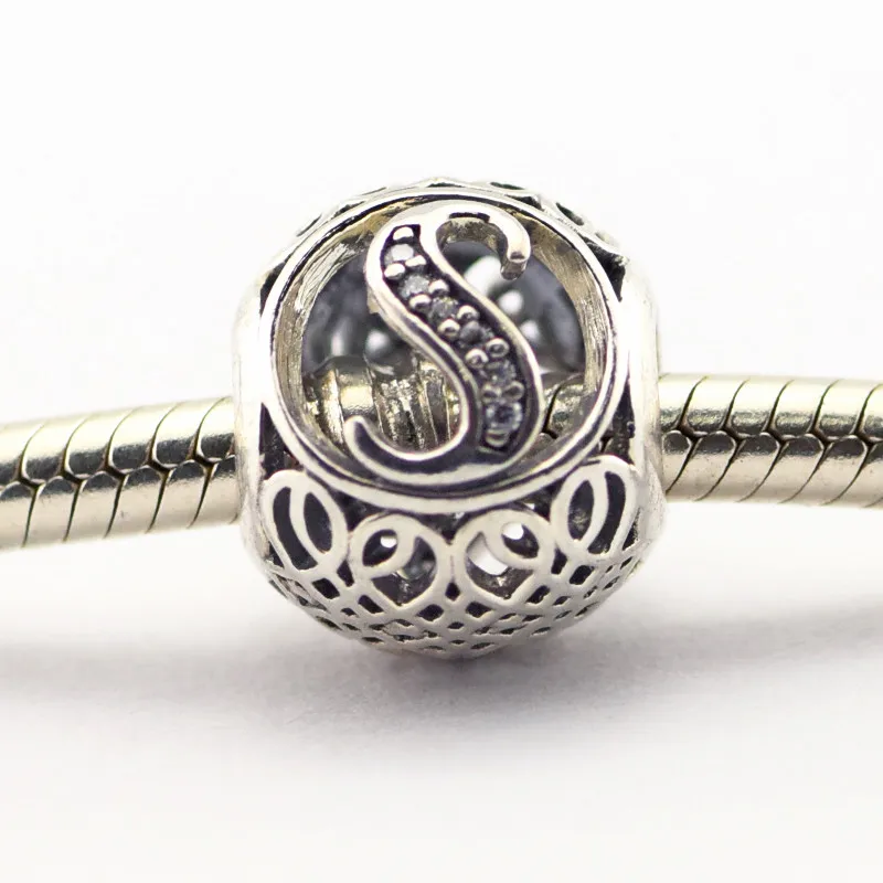 charms pandora originale lettera s charms pandora originale lettera s