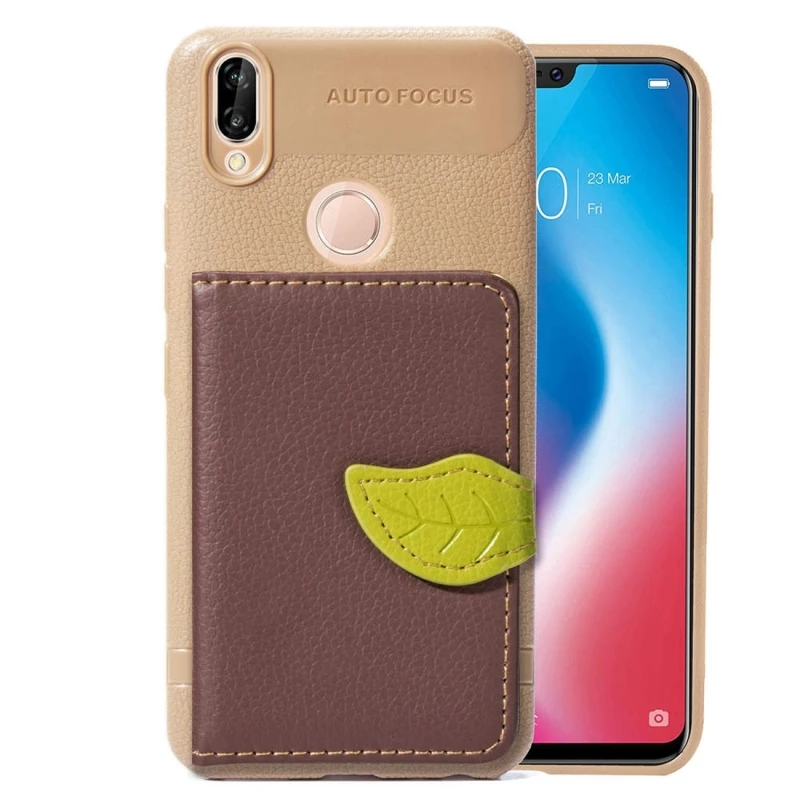 Кожаный магнитный чехол в форме листа для Huawei P20 Lite / Nova 3e & Pro с держателем и
