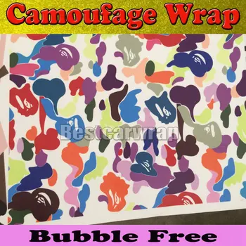 

URgreat Camo Sticker Bomb Scrawl Graffiti Wrap Sheet Decal Fit PROTWRAPS Motor Motorcycle Laptop JDM Waterproof with Air Free