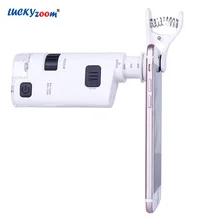 80X-120X Zoom Adjustable Mini Microscope Magnifier LED Illuminated Pocket Magnifying Glass Clip Universal Phone Jewelry Loupe 80X-120X Zoom Adjustable Mini Microscope Magnifier LED Illuminated Pocket Magnifying Glass Clip Universal Phone Jewelry Loupe