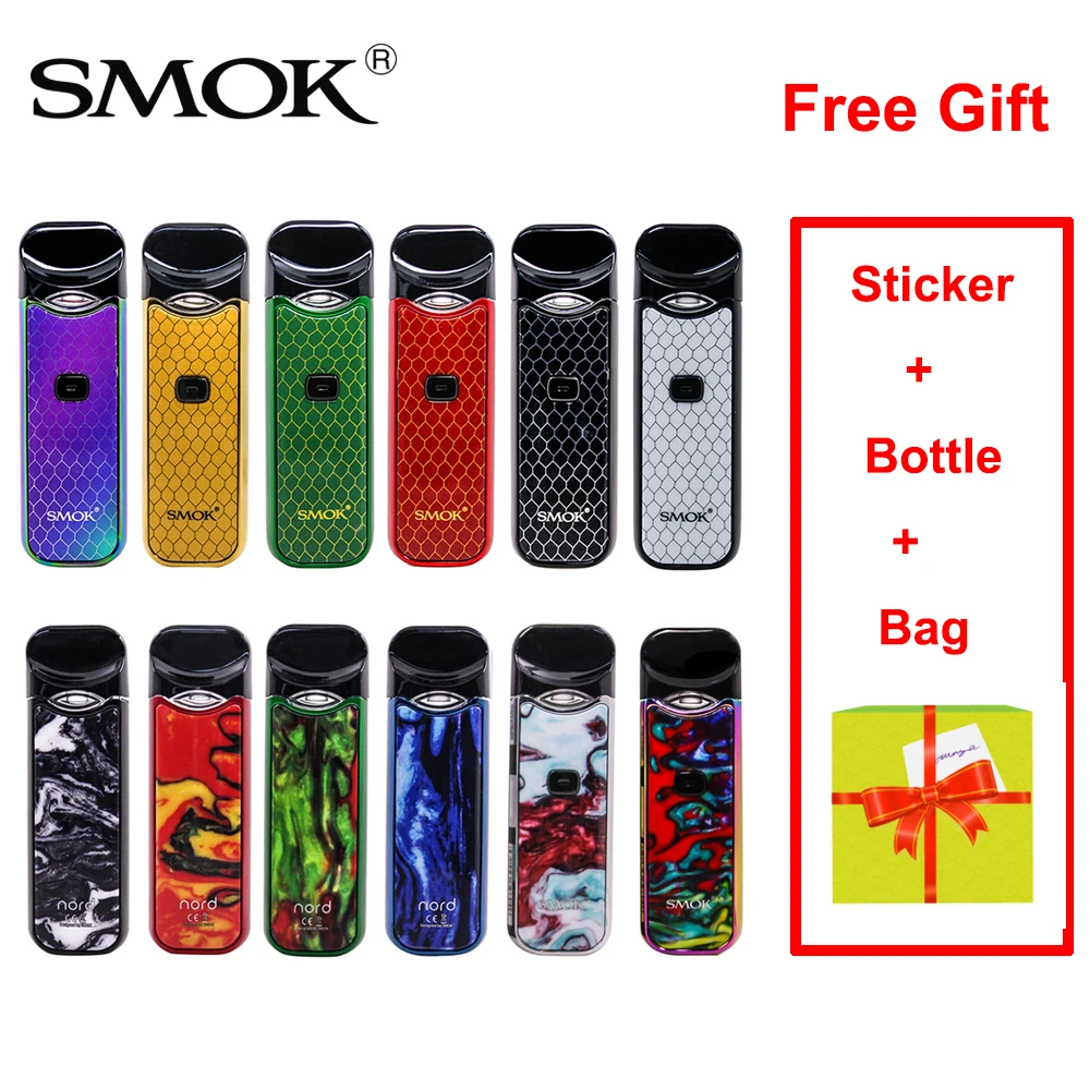 

SMOK Nord Pod Vape Pen 1100mah Battery 3ML Pod system Mesh Coil Electronic Cigarette Pod KIT Vaporizer VS SMOK NOVO Minifit