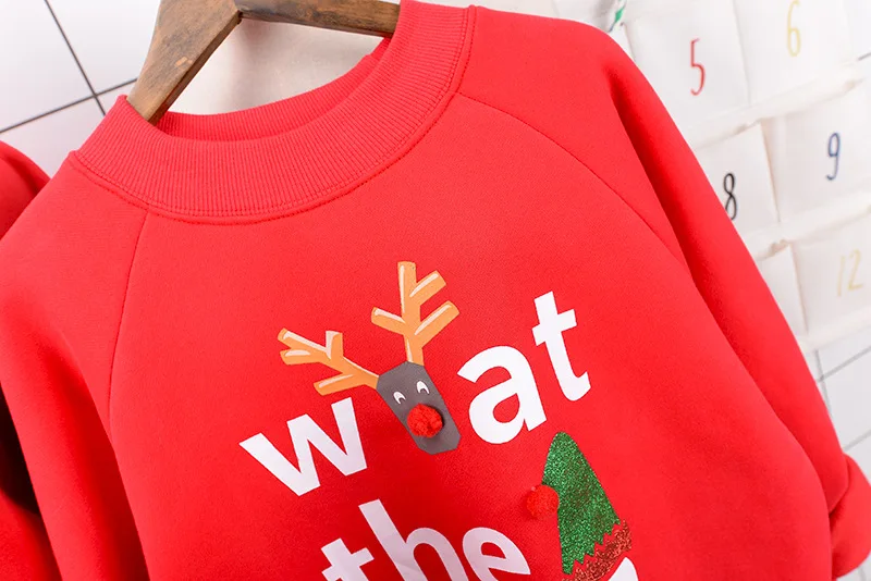 Семейные комплекты; Рождественские свитера; одежда для всей семьи «Мама и я»; семейная Рождественская одежда; флисовые свитшоты для всей семьи