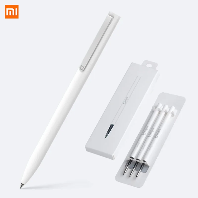 

Original Xiaomi Mijia Signing Pen 9.5mm Signing PREMEC Smooth Switzerland Refill MiKuni Japan Ink Mijia Black Refill Ballpoint