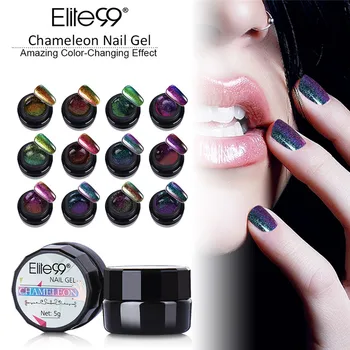 

Elite99 All 12Pcs Chameleon Color Gel Polish LED UV Gel Nail Polish Soak off Colorful Lacquer DIY Nail Art Paint 5ml