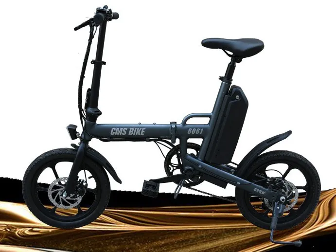 Складной электрический велосипед с литиевой батареей, умный городской велосипед с переменной скоростью, 16 дюймов, 36 В 7,8 Вт, дисковый тормоз двигателя, аккумулятор А