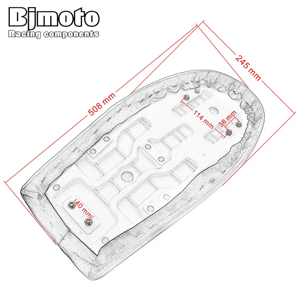 BJMOTO мотоцикл кофе винтаж Кафе Racer сиденье Ретро седло для Honda CB350 CB400 CB500 CB550 CB750