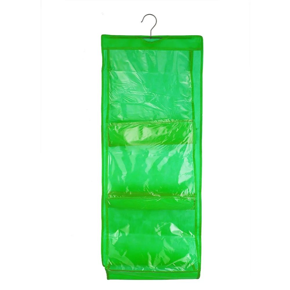 Органайзер рюкзак сумка для хранения сумки подвесная сумка для хранения обуви высокие товары для дома 6 карманная вешалка для шкафа вешалки - Цвет: 90 x 30 cm Green