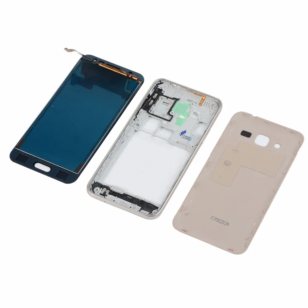 For Samsung Galaxy J3 J320 J320F J320H J320FD Housing Middle Frame+LCD Touch Screen Digitizer Display+Battery Back Cover