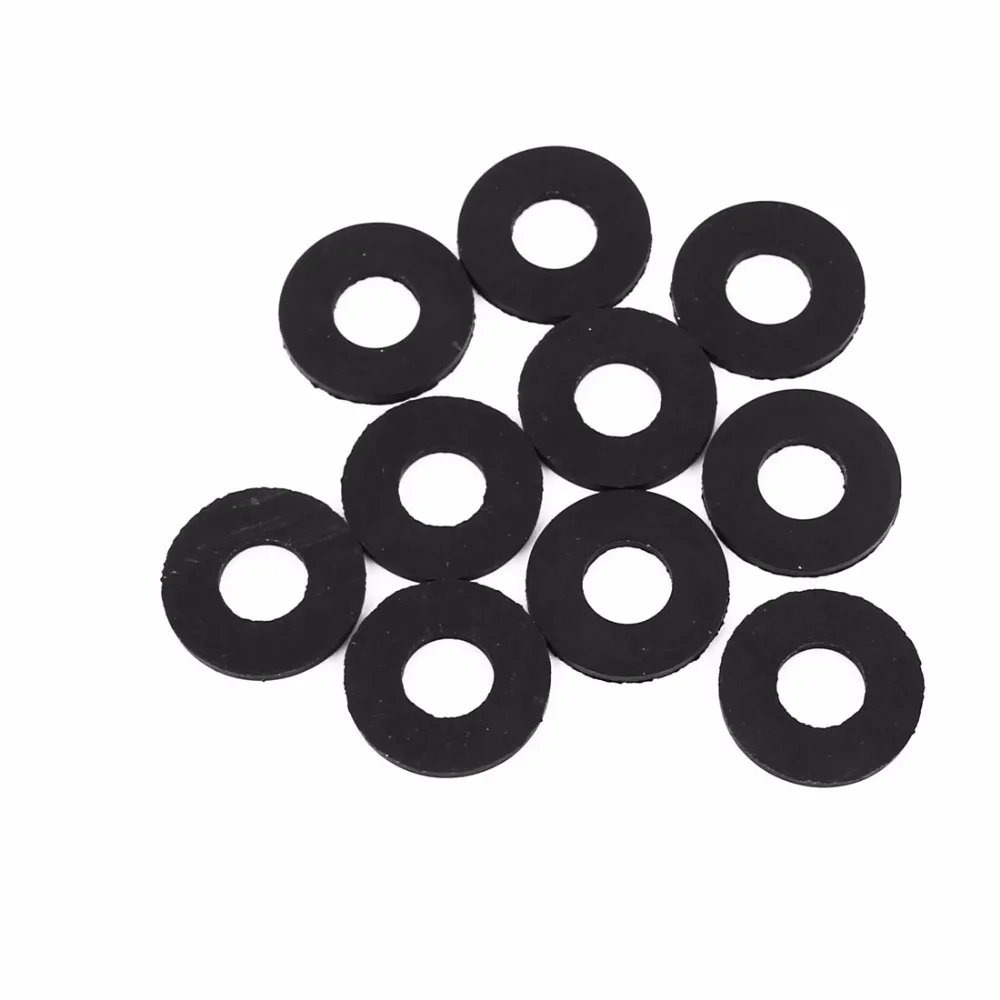 

Uxcell 10pcs O-Ring Rubber Material Round Shape Hose Gasket Flat Washer Lot for Faucet Grommet Black Color