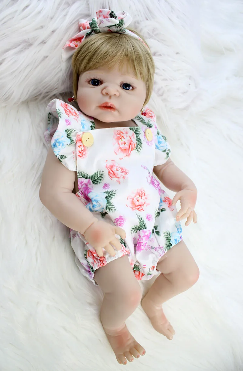 Npkcollection 22 Full Silicone Reborn Dolls Girl 55cm Realistic Vinyl