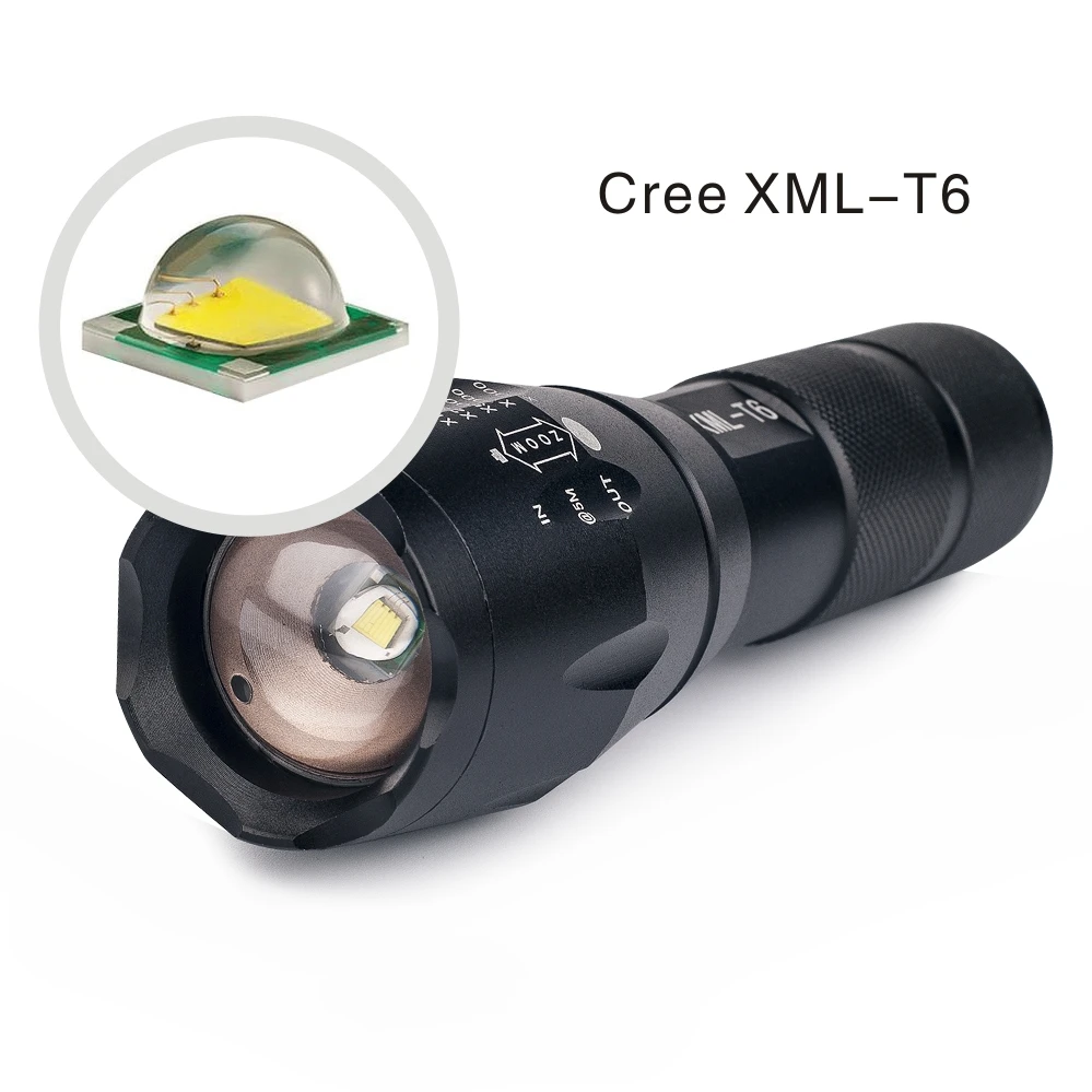 UniqueFire 6000LM мощный фонарик 5 режимов масштабируемый водонепроницаемый XM L T6