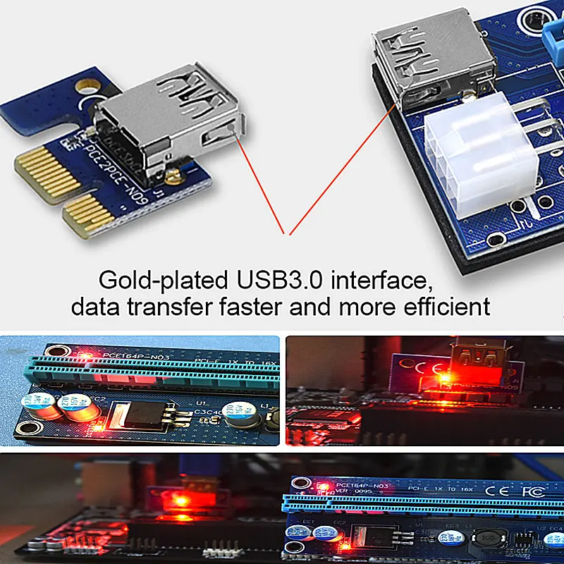 WEYES PCI-E PCI E Express 1X to 16X graphics card Riser Extender Card cable Adapter 6 pin psu to bitcoin miner WEYES PCI-E PCI E Express 1X to 16X graphics card Riser Extender Card cable Adapter 6 pin psu to bitcoin miner