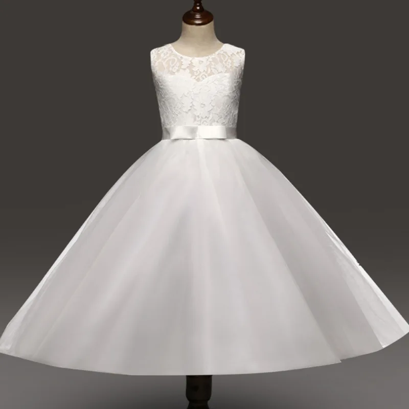 

Purple Navy Blue Red Girls Summer Clothes 5 To 11 12 13 14 Years Party Dress for Girl In Lace Teenagers Kids-white-wedding-gown