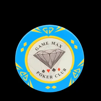 

10pcs/Set Premium Clay Chips 14 Gram No Value Giant Diamond Pattern High Quality Texas Hold'em Poker Gambling Casino Chip