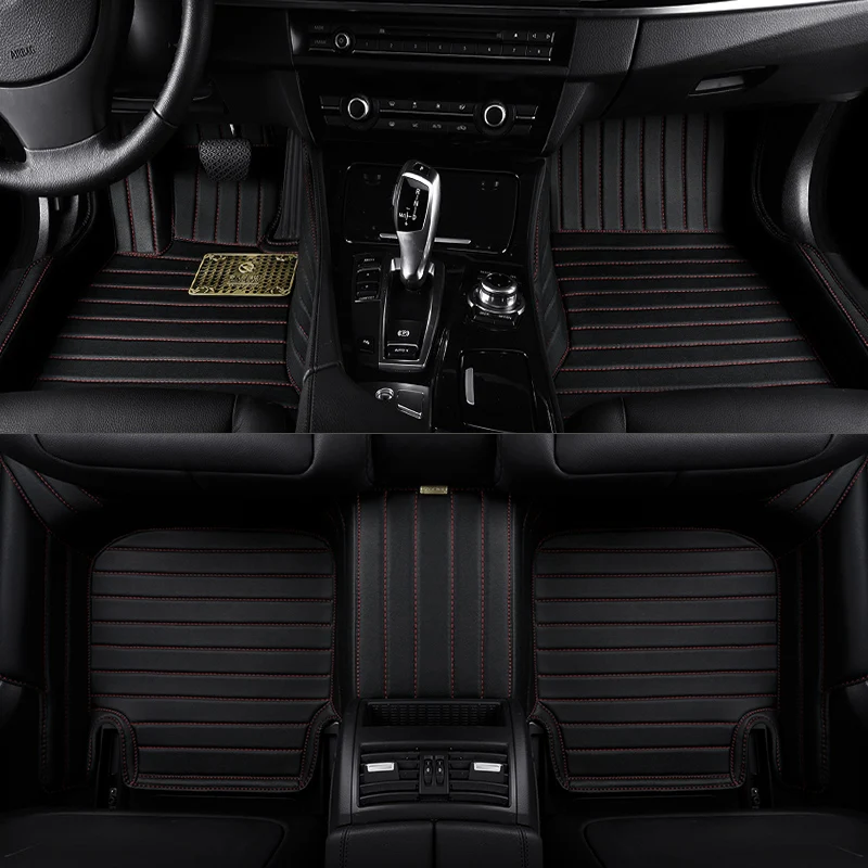 Us 555 9 49 Off Autodecorun Custom Fit Car Floor Mat For Buick Enclave 7 Seats Car Mats Pvc Leather Interior Accessories Auto Carpet Car Styling In