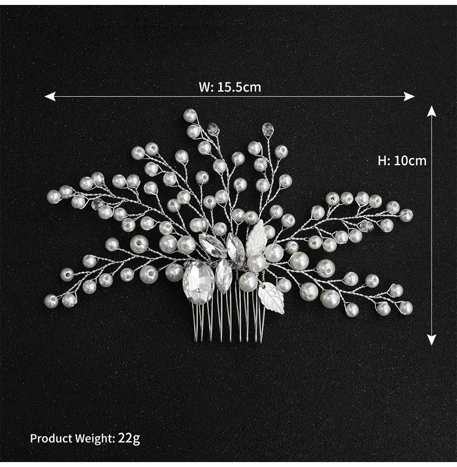 Miallo Модные ручной работы, со стразами и жемчугом расчески для волос, свадебные аксессуары для волос, ювелирные изделия Головные уборы Заколки для волос Свадебные Joyeria del pelo