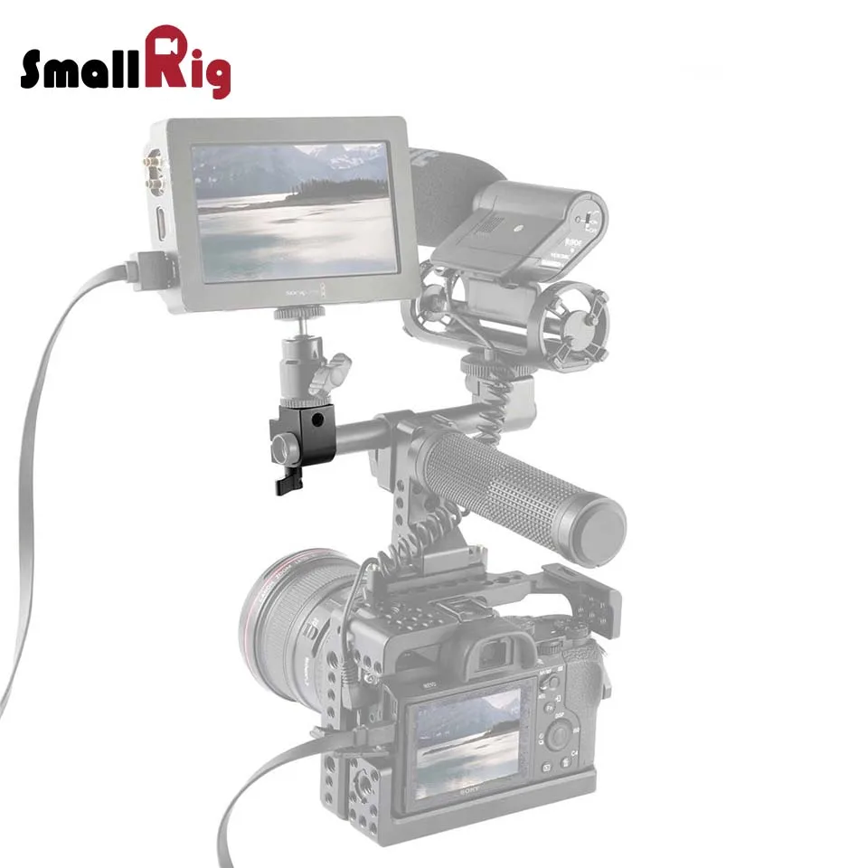 SmallRig камера Rig DSLR 15 мм стержень зажимной рельс блок один рельс с 1/4 резьбовыми отверстиями для микрофоена монитора прикрепить 842