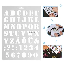 2017 Letter Alphabet Number Layering Stencils Wall Painting Scrapbooking Stamps Album FEB23 30