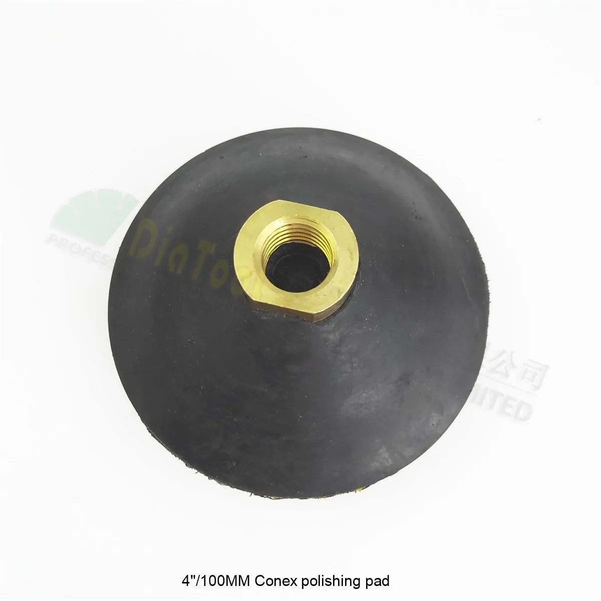 SHDIATOOL 4pcs 4" #100 bowl shaped wet diamond polishing pads with M14 rubber  backer Diameter 100mm convex sanding disc