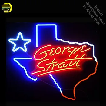 Coors Light George Strait Texas Neon Sign neon bulb Sign Glass Tube neon lights Recreation Iconic Sign Advertise Windows Wall