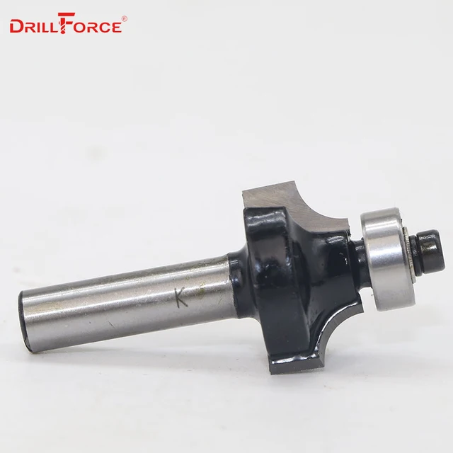 Drillforce 8mm Router Bits Tungsten Carbide Roman Ogee Dovetail Corner Round Cove Box V Grooving Router Bit Mill Cutter For Wood