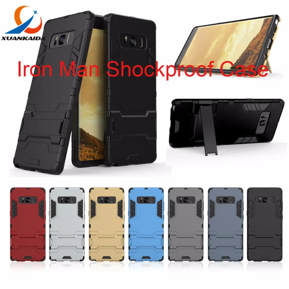 

Iron Man Cover for Samsung Galaxy Note8 S8 Plus S7 EDGE S6 S5 Note5 Note4 Hybrid Shock Proof Hard Armour Heavy Rubber CASE