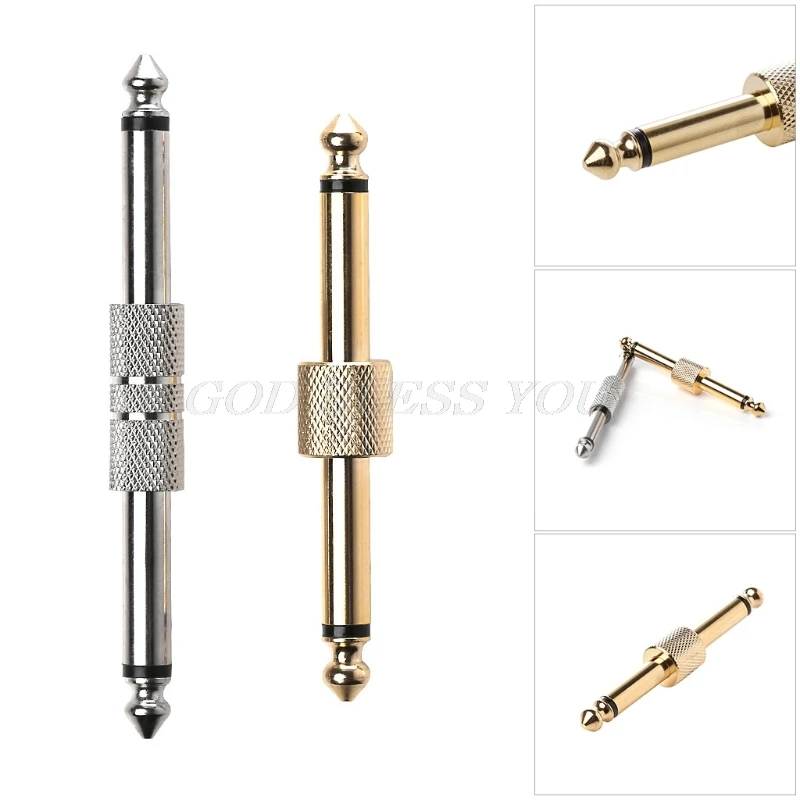 

1/4 inch 6.35mm Coulper Guitar Effects Pedal Connector Jack Adapter Board Cable Electric Interface Pedal Accessories Drop Ship