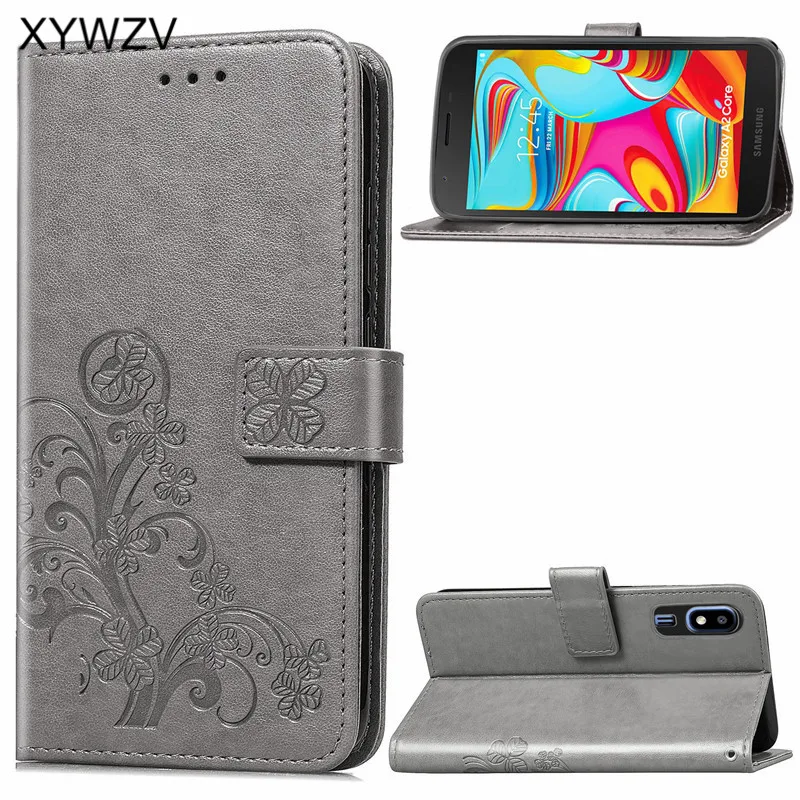 For Samsung Galaxy A2 Core Case Flip Wallet Soft Silicone Phone Card Holder Fundas Back Cover | Мобильные телефоны и