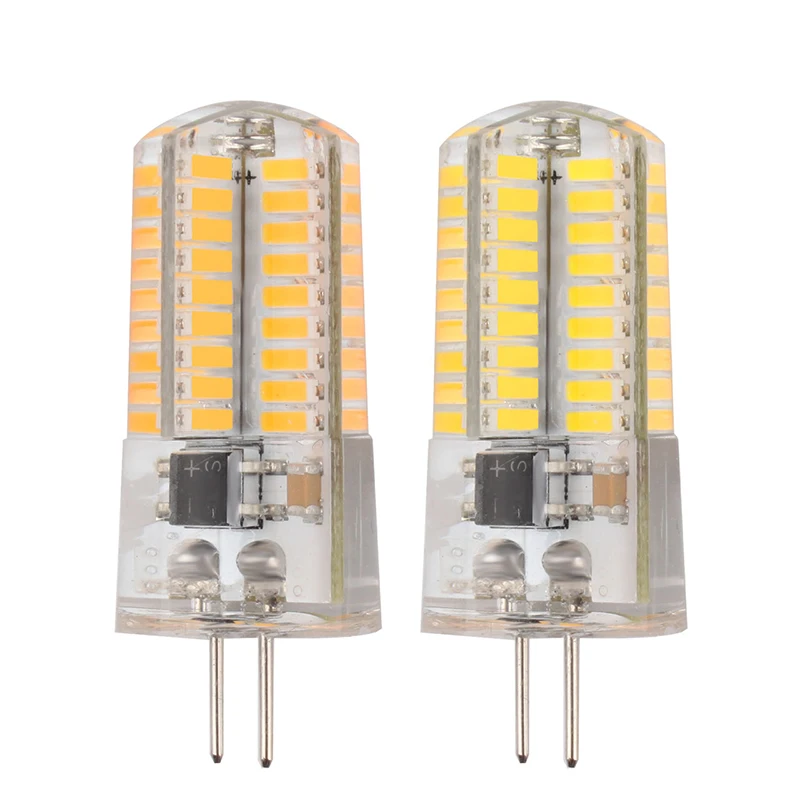 Прочный G4 8 W Dimmable теплый/холодный белый 72 светодио дный 4014 SMD лампочка силикагель 220 V #94353