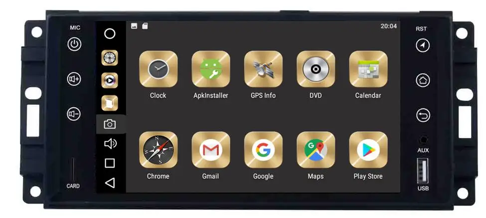 Android 9.1 HU Car Radio For JEEP COMMANDER/GRAND CHEROKEE GPS full touch car multimedia Player car audio player with canbus