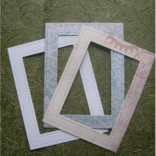 

Ufurty Handcraft Metal Cutting Dies New 2019 Photo Frame Dies Embossing Die Stencil for DIY Scrapbooking Album Card Decorative