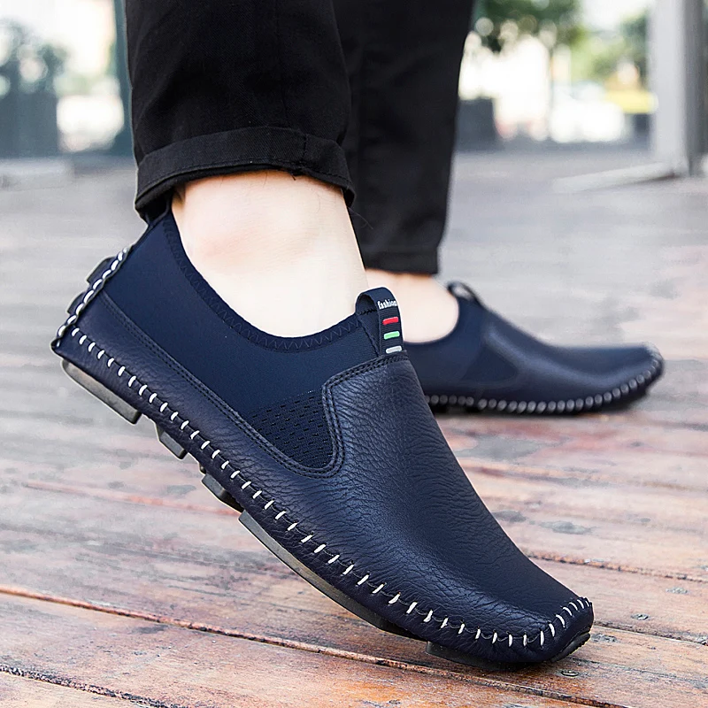 En Chaussures White Plus La black Taille blue Db111 Cuir Hommes 47 5aHHwqFx