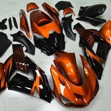 Для Kawasaki Zx14r 2006-2011 Кузов для Kawasaki Zx14r 2008 Пластик Обтекатели для Кавасаки Zx14r 2010 оранжевый черный кузов
