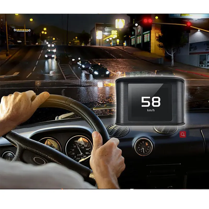 T600 Hud car head up display driving Computer Fuel Consumption Temperature digital car speedometer Gauge Diagnostic Tool