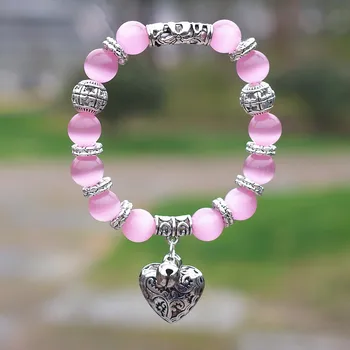 Bracelet Quartz Rose Argent