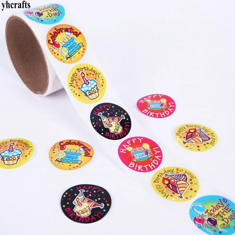 1 Roll(100PCS)/LOT.Tooth Great check up paper sticker Diy toy Scrapbooking kit Craft material Kindergarten crafts Birthday gift 