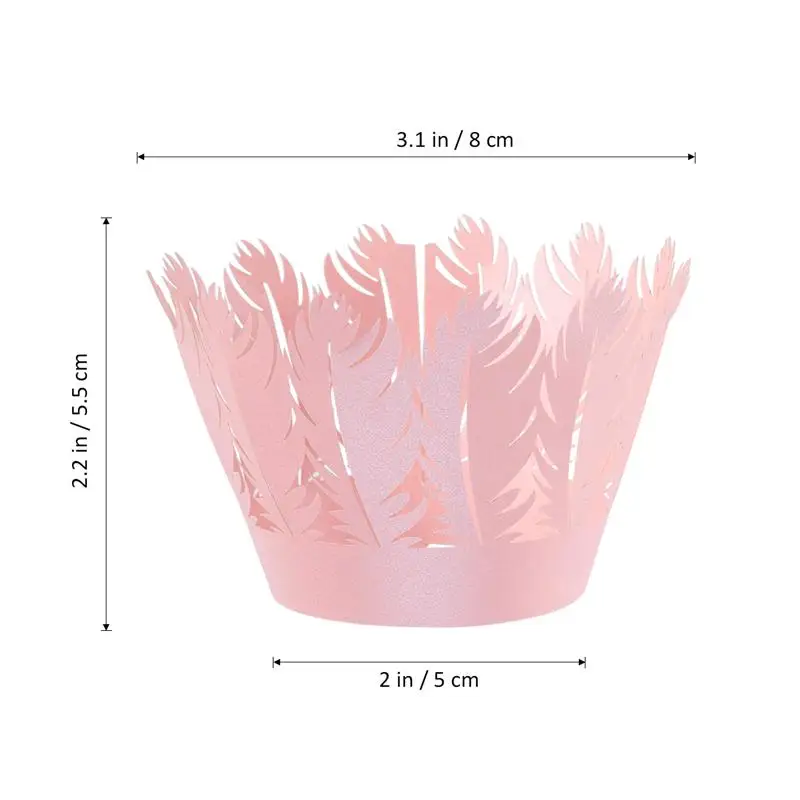 50 шт. выдалбливают Кекс Обертка лайнер выпечки чашки кекса чехол Лотки Свадьба День Рождения Вечеринка украшения