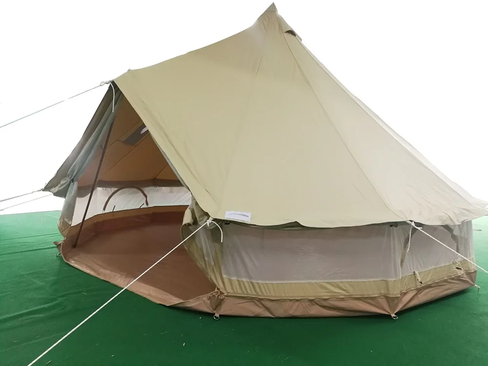 DANCHEL наружный звонок палатка с двойными стенками, с верхней частью дымохода плита куртка, полноячеистая сеть вокруг, защита от плесени доказательство водонепроницаемый