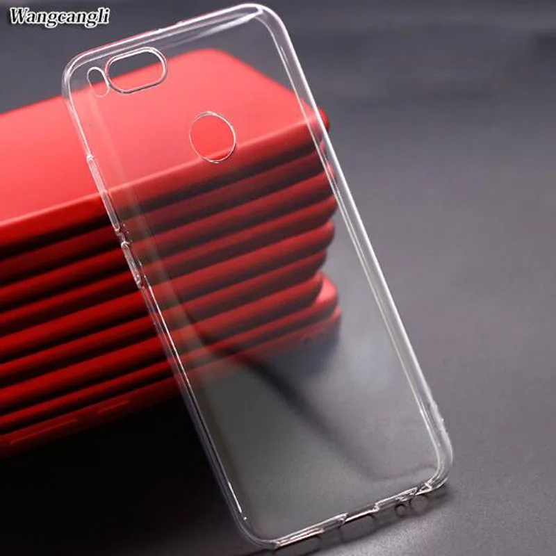 

wangcangli Transparent for xiaomi mi a1 Case Soft Shell protector Cases Silicone Phone Cover Shockproof for xiaomi mi 5X 5.15