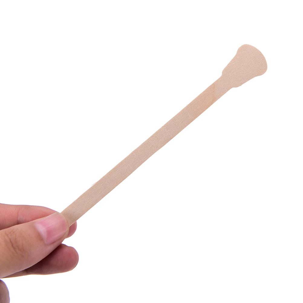 10 Teile/paket Körper Haarentfernung Stick Wachs Waxing Einweg-sticks Schönheit Kulturbeutel Kits Holz Zungenspatel Spachtel Bambus-sticks