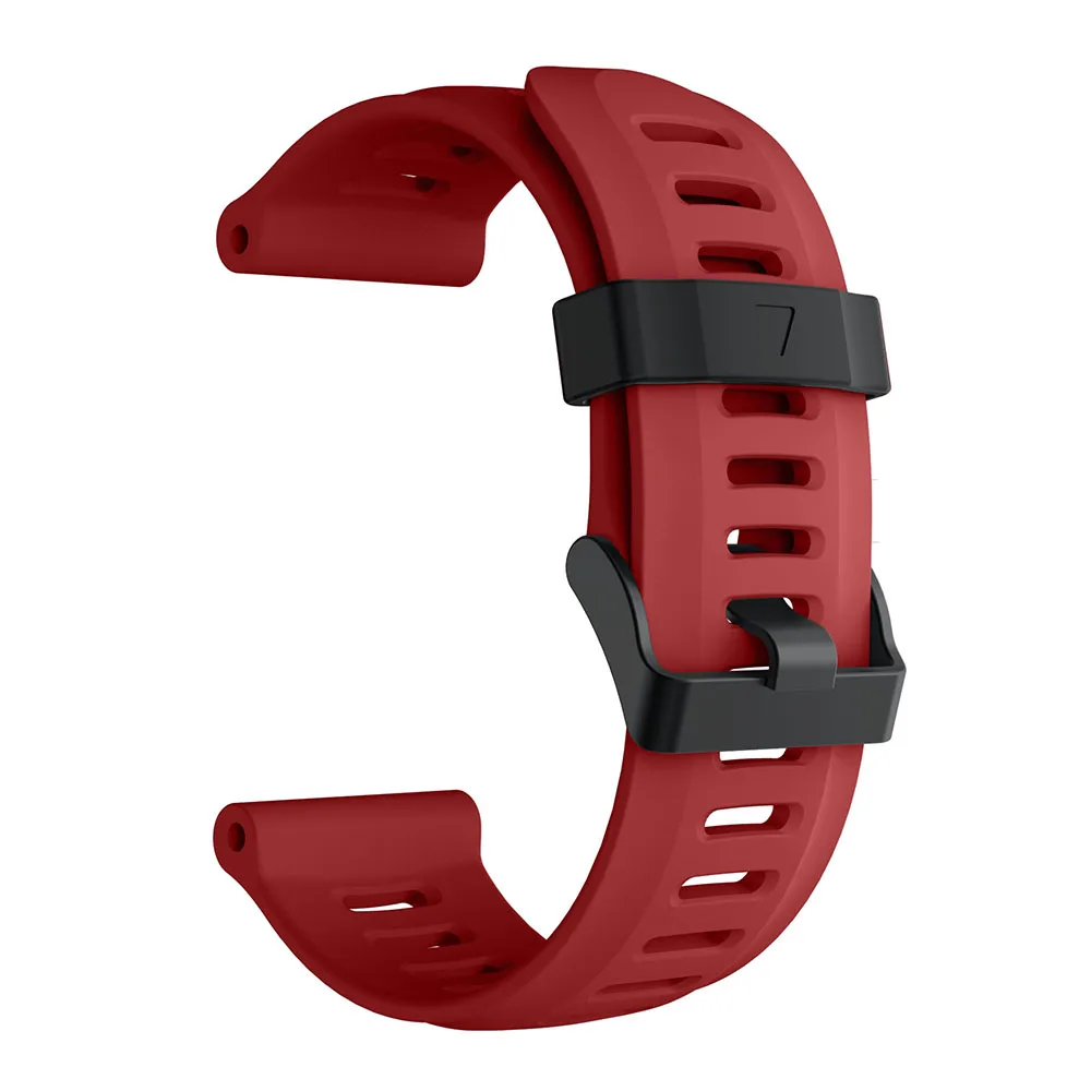26mm wristband For Garmin Fenix 5X/5Xplus/Fenix 3/Fenix 3 HR Silicone Sport watchband strap Replacement fashion smart Accessorie - Цвет ремешка: Красный