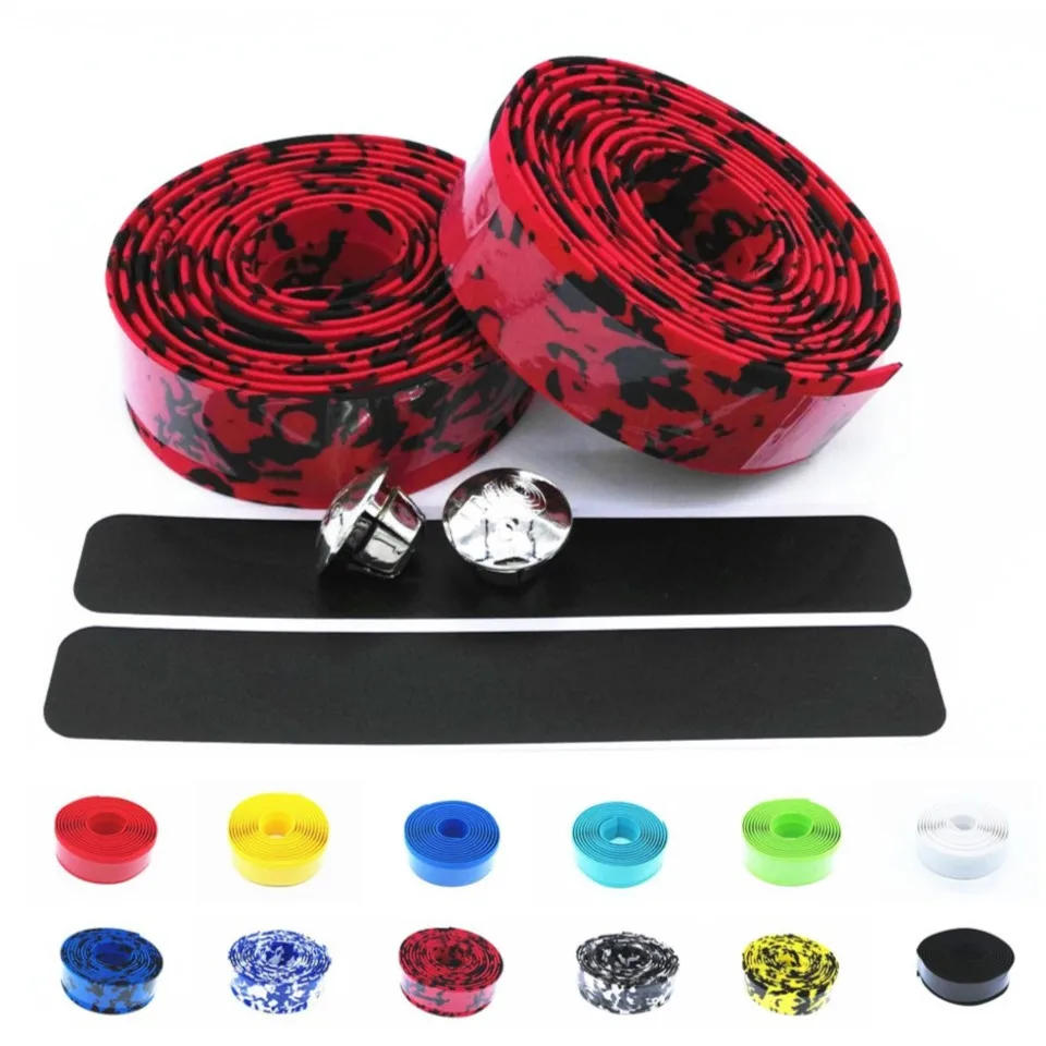 

Bicycle handlebar tape belt bar non slip absorb sweat Colorful Cycling Handle Belt Bike Bicycle Cork Handlebar Tape Wrap HC0101