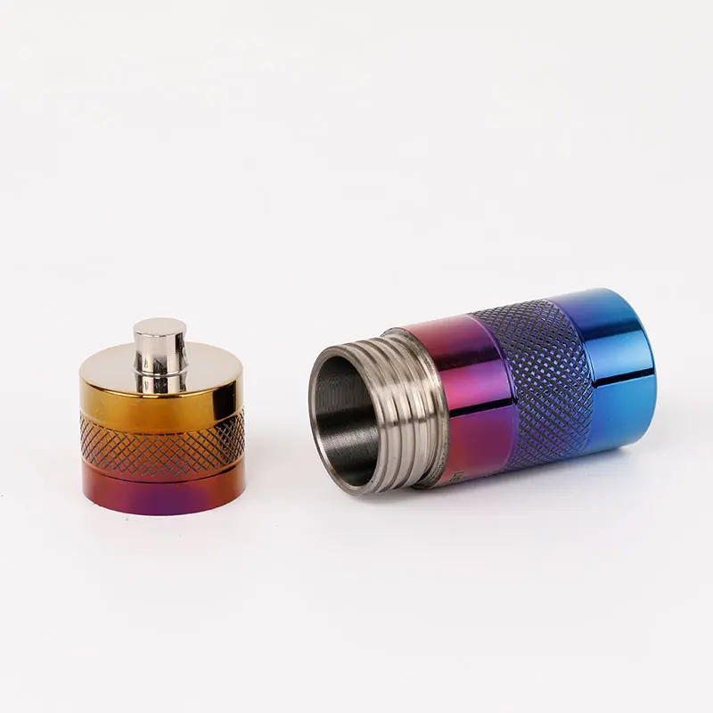 

Ti artisan Titanium Storage Case Portable Waterproof Mini Titanium Pill Case Pill Container Box 2 colour optional