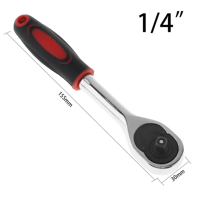 Cheap Sale 1/4" Drive Ratchet Wrench Set Repair Tools For Vehicle Bicycle Bike Socket Wrench Kit Tool