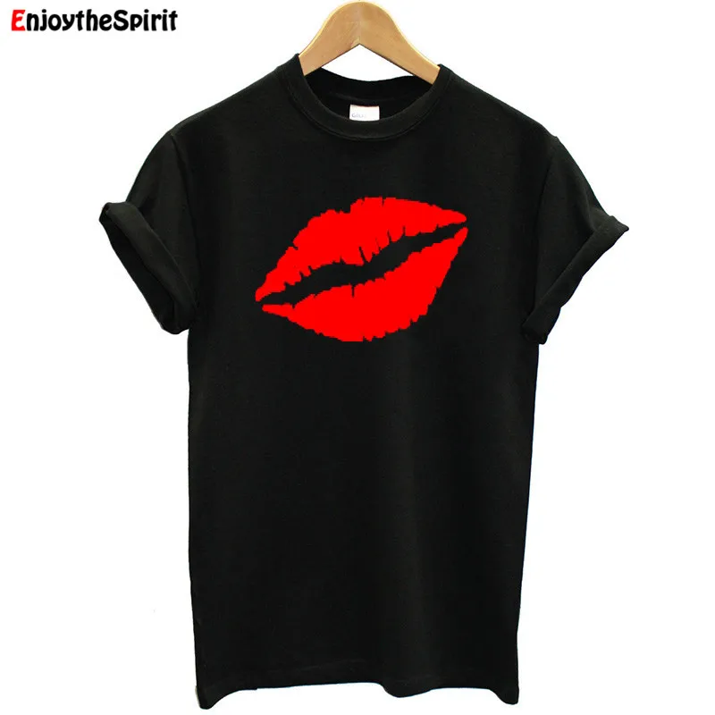 

EnjoytheSpirit 100% Cotton T Shirt Women Short Sleeve Solid Funny Summer Tops 2019 New Fashion Women Tshirt Plus Size Clothes