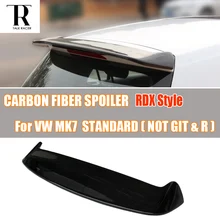 MK7 RDX Style Carbon Fiber Rear Roof Wing Spoiler for Volkswagen VW Golf 7 VII MK7 Standard 2014 2015 2016 ( not fit GTI & R ) carbon fiber rear trunk roof spoiler for volkswagen vw golf 7 vii mk7 gti 2014 2017 a style car window wing