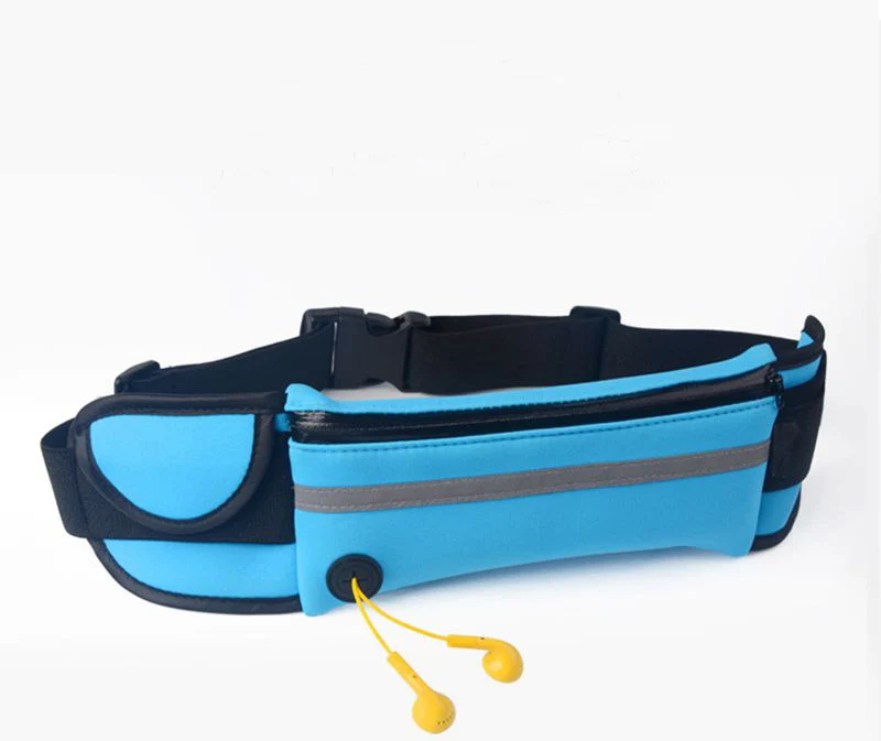 Running Waist Bag Sport Packs For Music With Headset Hole-Fits Smartphones Sports Bags (21)