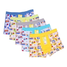 2 шт. для маленьких мальчиков 4-12Yrs Детские трусы-боксеры Шорты для мальчиков Нижнее белье Трусики для малышей трусы-боксеры Разноцветные хлопковые подростковые трусики детская одежда