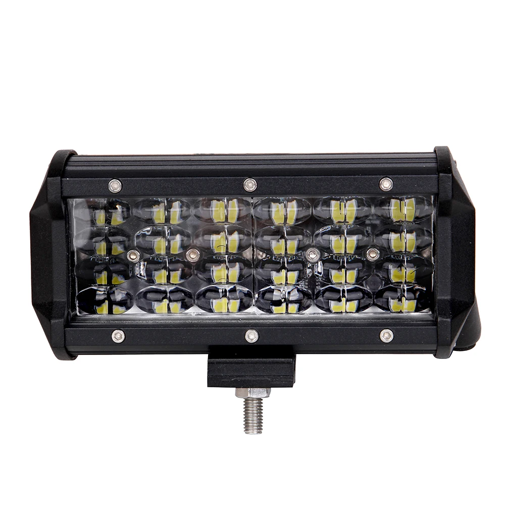 ECAHAYAKU 7 дюймов 72 Вт 7200LM 24 светодиодный рабочий светильник для автомобиля DRL Вождения противотуманный светильник s водонепроницаемый рабочий светильник для SUV Offorad 4WD чистый белый