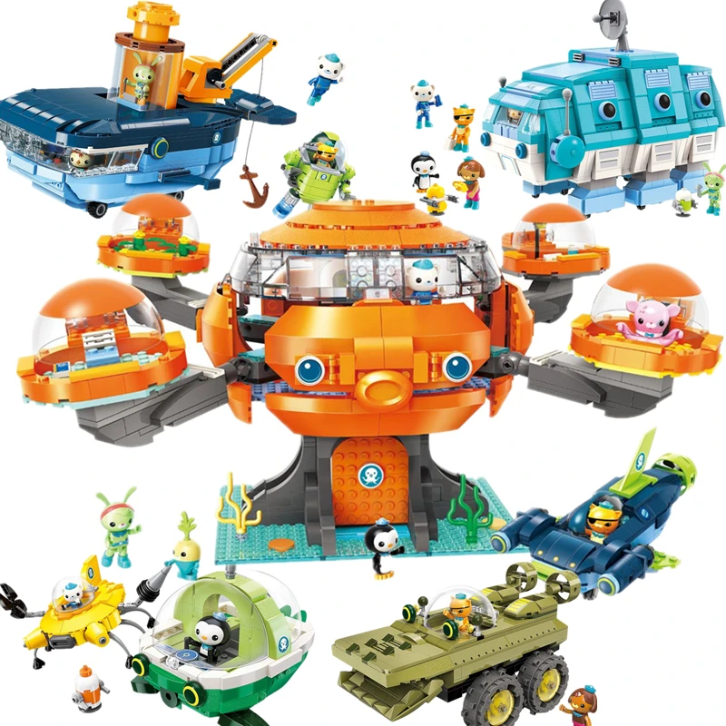 

NEW Movie Creator Ideas City Octopus 2.0 Octopod Octonauts Cartoon Building Blocks Model Sets Kids Toys Kits Compatible Duplo